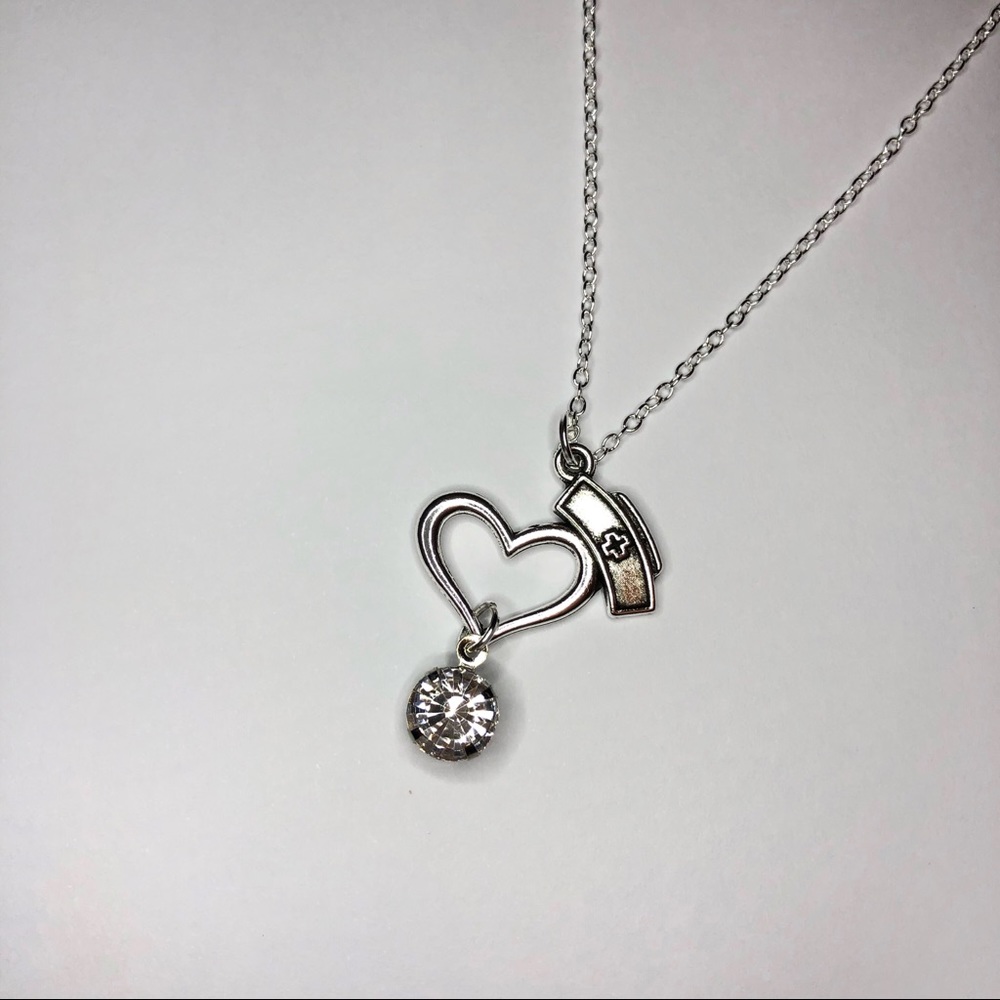 Handmade Nurse Heart Necklace